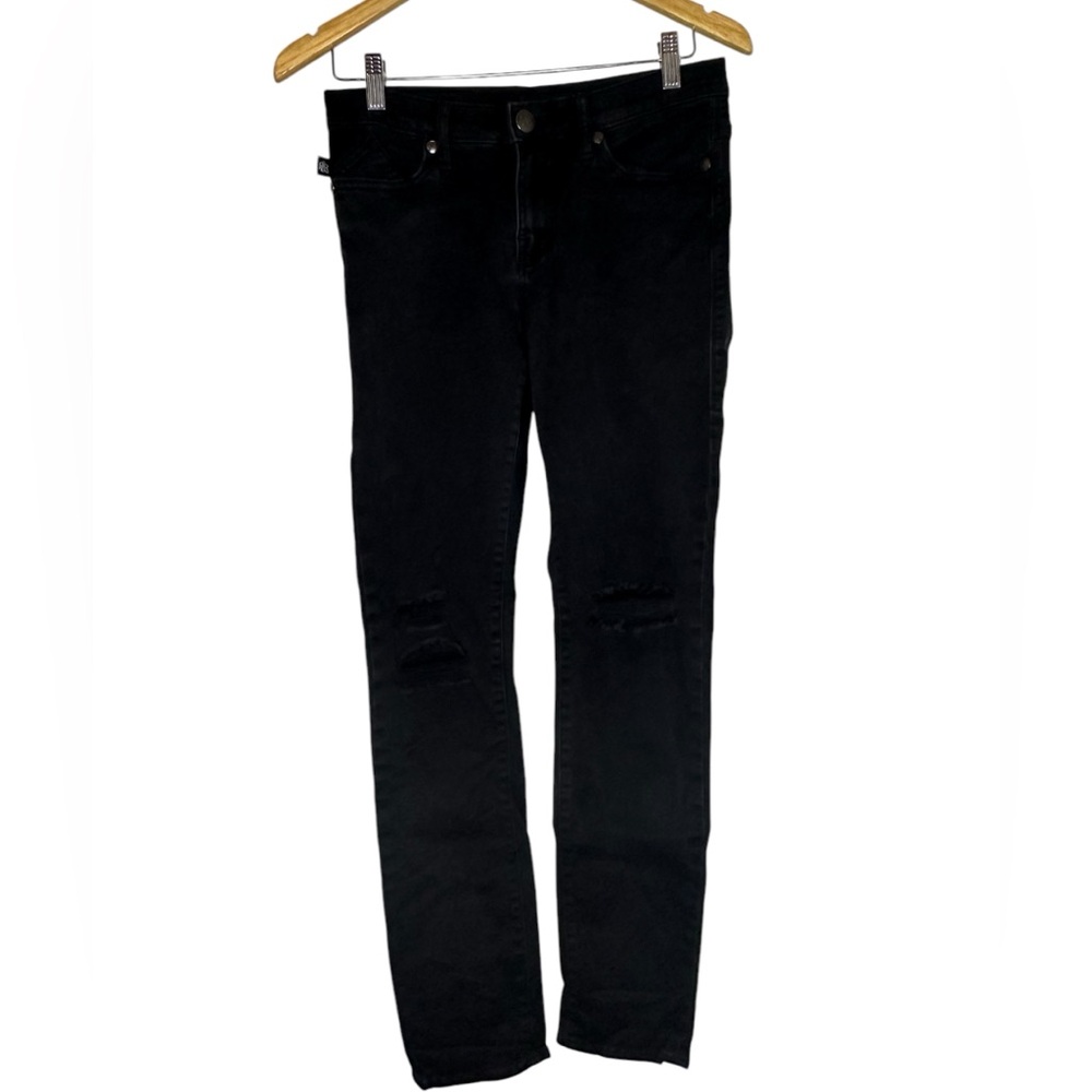 Rock & Republic Berlin 10 M Skinny Distressed Knees Mid-Rise Stretch